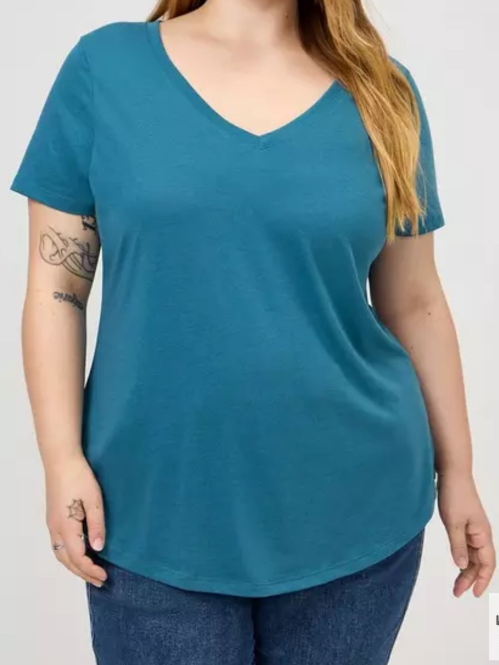 Torrid Women's Jersey V-neck Tee size 3X NWT